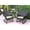 MultiColor, variant on Jeco Set of 2 Windsor Espresso Resin Wicker Rocker Chair with Cushions Hunter Green