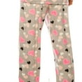 thumbnail image 3 of Womens Ladies Fleece PJ Pajama Set Gray Heart Size M, 3 of 5