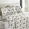 thumbnail image 3 of Pointehaven Heavy Weight Flannel Sheet Set, Full, Autumn Deer, 3 of 9