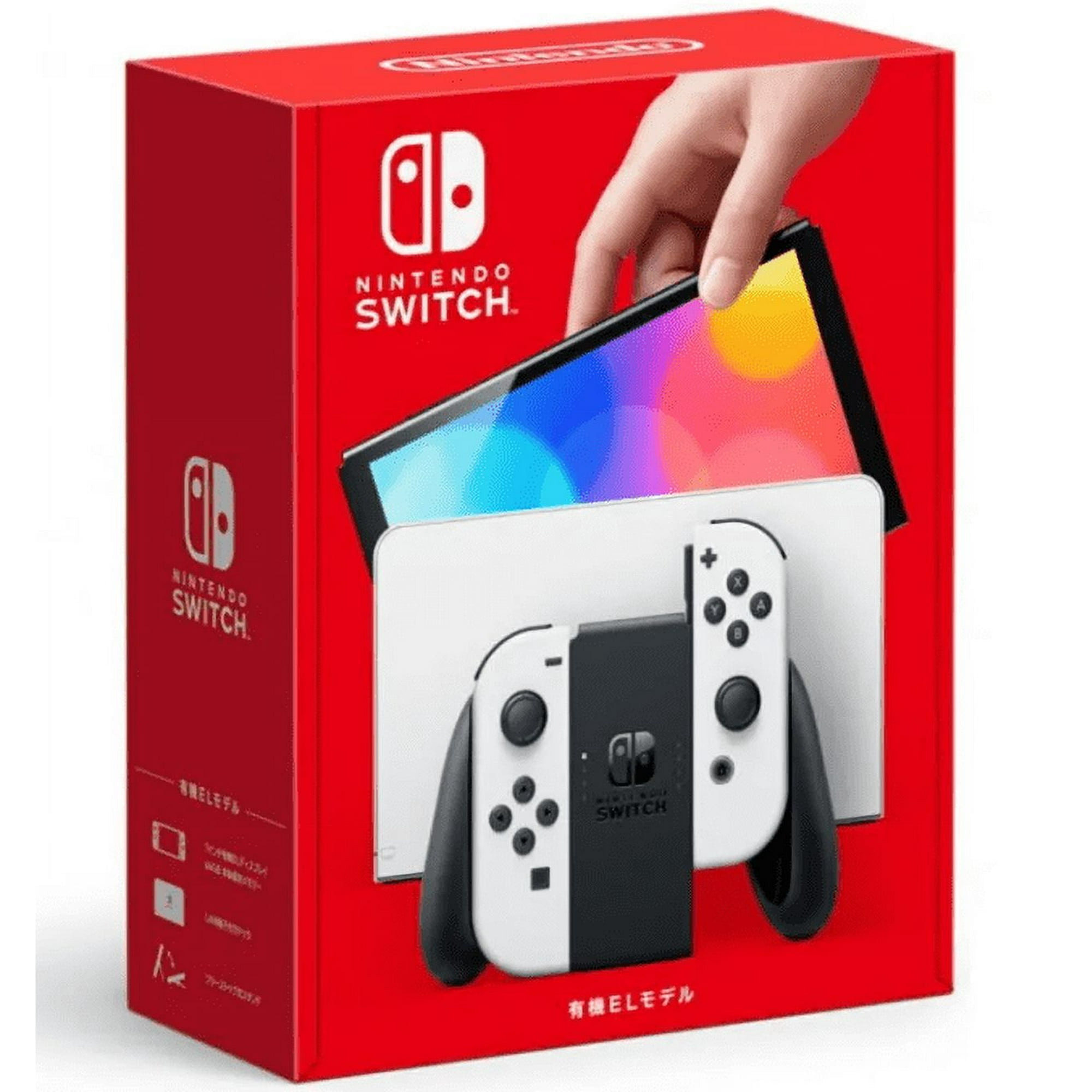 Nintendo OLED Model Switch with White Joy-Con, 7-inch OLED Screen