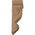 thumbnail image 3 of Ekena Millwork 7"W x 3 1/2"D x 11"H Traditional Leaf Corbel, Alder, 3 of 4