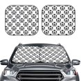thumbnail image 2 of Bingfone Happy Soccer Windshield Sun Shade 2-Piece Foldable Car Front Window Sunshade for Most Sedans SUV Truck - Small, 2 of 7