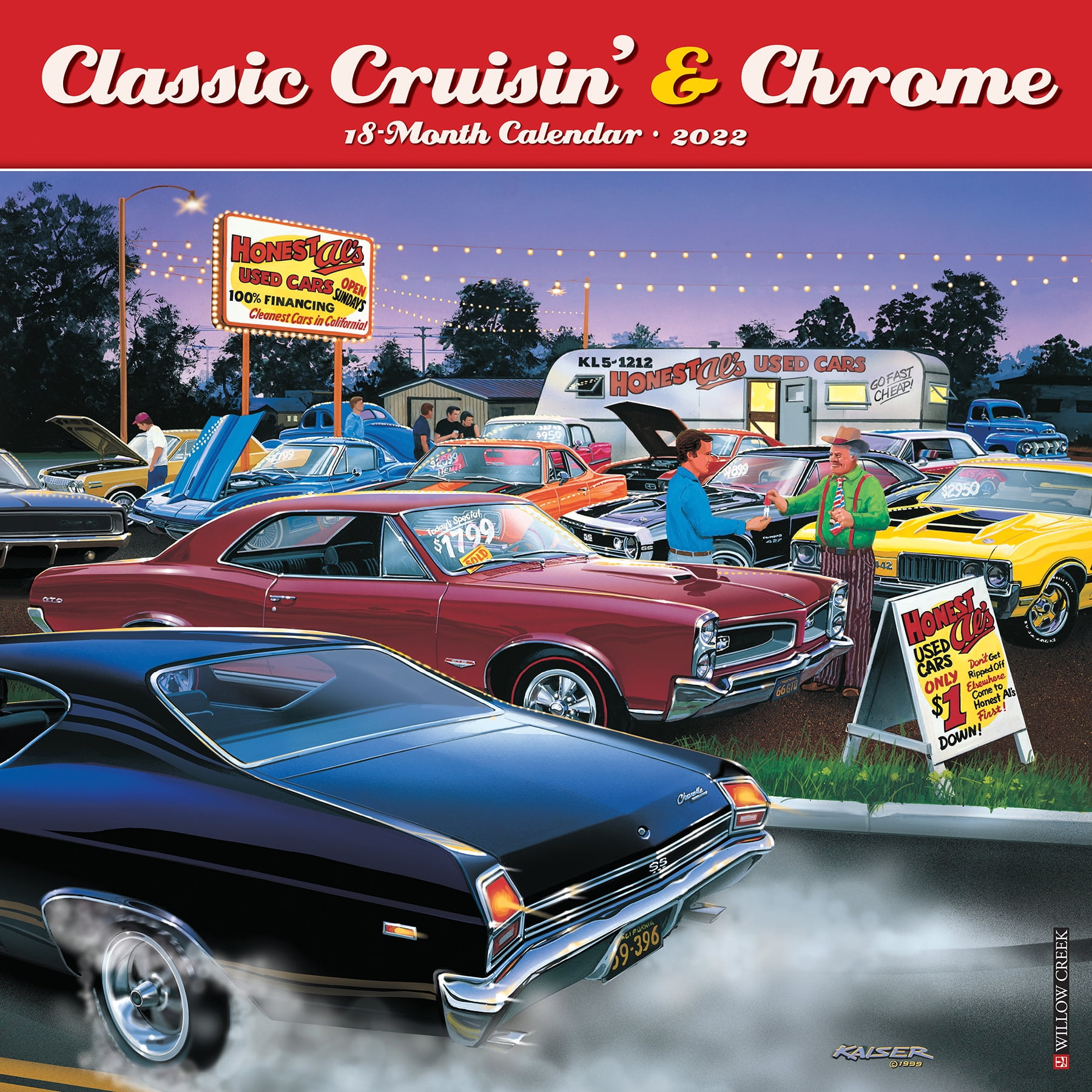willow-creek-press-classic-cruising-and-chrome-cars-2022-wall-calendar-walmart-com
