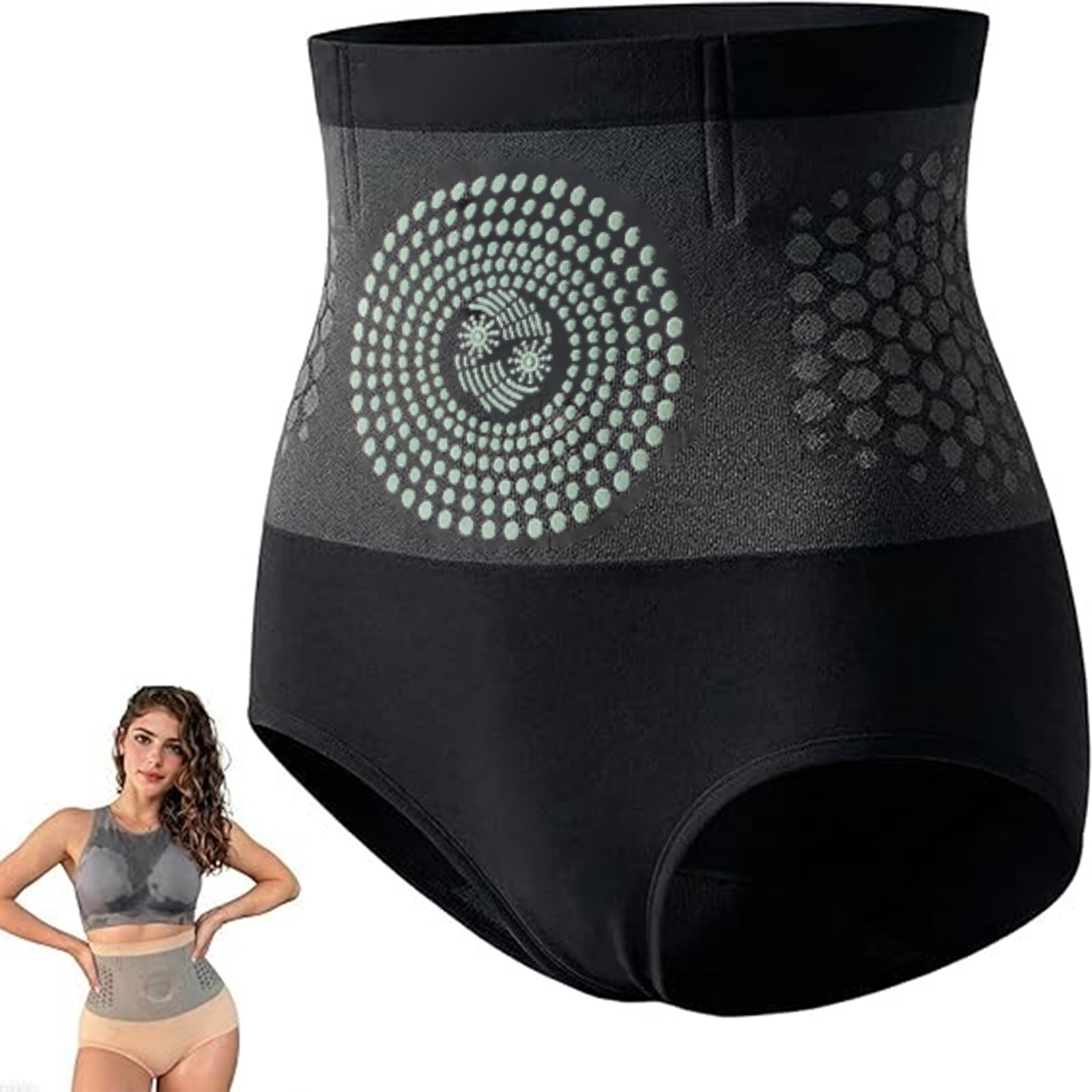 Difdany Thermogenic Fat Burning Sculpting Shorts, PAURAJU Thermal Yoga Pants, Seamless Firming Shaping Shorts with Tummy Flatten & Hip Lifting,Women Fatty Pack Thermal Shaping Shorts Size M