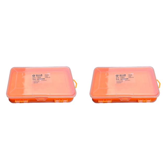 Caja Herramientas Plástico Doble Cara Tornillo Transparente Tuerca Pernos Funda Transporte