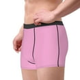 thumbnail image 4 of Bingfone Pink Men'S Underwear - Casual Stretch Boxer Briefs-Small, 4 of 9