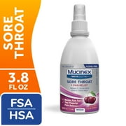 Mucinex InstaSoothe Sore Throat + Pain Relief Cherry Flavor Spray - 3.8 fl oz - Pack of 2