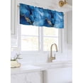 thumbnail image 3 of Valances for Windows Abstract Art Rod Pocket Cafe Window Treatments Valance Curtains for Kitchen Bathroom Laundry Basement Windows 56"x16", 3 of 9