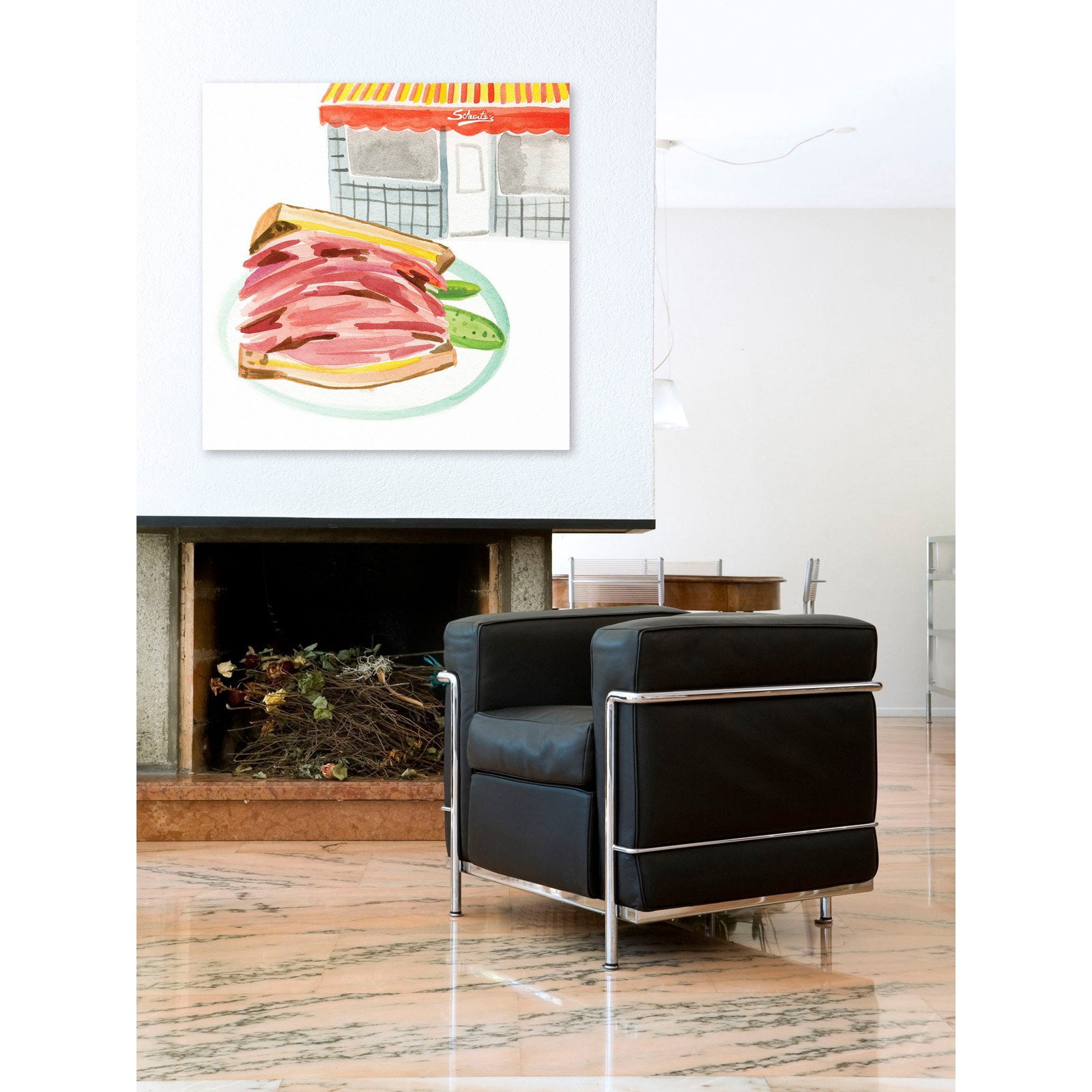 Marmont Hill "Schwartz's" by Molly Rosner Painting Print on Wrapped Canvas