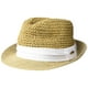 thumbnail image 1 of Sombrero Fedora de Paja Tejida a Crochet Steve Madden 57 cm Blanco, 1 of 2
