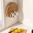 thumbnail image 3 of ‌No-Perforation Pot Lid Rack with Aluminum Alloy Construction‌ - Wall-Mounted, Easy Installation, Versatile Kitchen Storage, Space-Efficient Solution, Adds Organization to Your Kitchen, 3 of 6