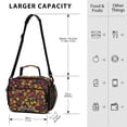 thumbnail image 4 of FORMRS Student Lunch Bag Insulated Reusable Cooler Box with Zipper Pockets, Yellow Floral, 4 of 9