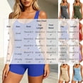 thumbnail image 5 of ZyeKqe 2 Piece Workout Sets for Women Square Neck Cropped Tank Tops Tight Gym Shorts Casual Sports Yoga Tracksuits, 5 of 8