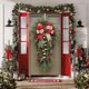 thumbnail image 5 of Christmas Door Cover Decorations with Santa Claus Pattern Holiday Party Decorative for Front Door Indoor Wall Fireplace Mantle Home Festive Xmas Decor, 5 of 6