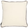 thumbnail image 2 of Safavieh Dani 18" x 18" Coastal Cotton Decorative Pillows, Ivory/Brown, 2 of 4