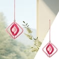 thumbnail image 2 of Clearance! Minimalist Hand Woven Car Pendants Creative Geometric Square Rotatable Home Pendants, 2 of 7