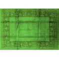 thumbnail image 1 of Ahgly Company Indoor Rectangle Oriental Green Industrial Area Rugs, 6' x 9', 1 of 4
