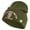 Olive, variant on U.S. Army 48th Infantry Brigade Combat Team Logo Embroidered 12 Inch Solid Knit Cuff Long Beanie Made in USA - Black OSFM
