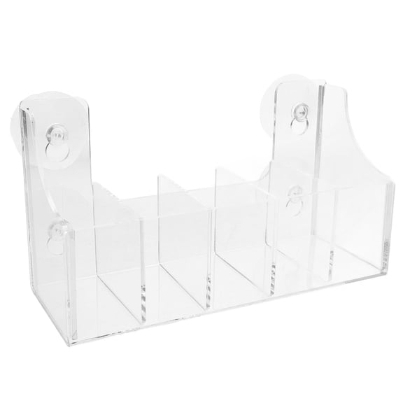 Clispeed Fridge Door Organiser Acrylic Storage Rack Transparent 1Pcs Clear