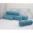 thumbnail image 4 of Solid Color Cotton and Linen Pillow Cylindrical Waist Linen Backrest Office Sofa Bedside Cushion Removable and Washable Candy Pillow, 4 of 6