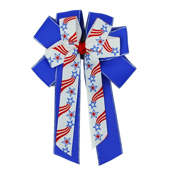 OAVQHLG3B 4th of July Hairpin American Flag Bow Clips for girls,Boutique Grosgrain Ribbon Hairpins Patriotic Decorations Hair Accessories for Independence Day