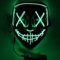 thumbnail image 5 of Máscara emisora de luz de Halloween Black V con Blood Horror Led Mask Ghost Face El Fluorescent Atmosphere Atrezzo - verde fluorescente-Dontodent Kuyhfg Sin marca, 5 of 5