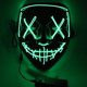 thumbnail image 5 of Máscara emisora de luz de Halloween Black V con Blood Horror Led Mask Ghost Face El Fluorescent Atmosphere Atrezzo - verde fluorescente-Dontodent Kuyhfg Sin marca, 5 of 5