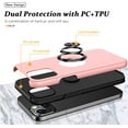 thumbnail image 5 of Kick Stand Case for iPhone 13 Pro Heavy Duty with Magnetic Ring Case {Shock Proof-Built in Kickstand - Dual Layer Rubber- iPhone 13 Pro} Color Pink - By Entronix, 5 of 7