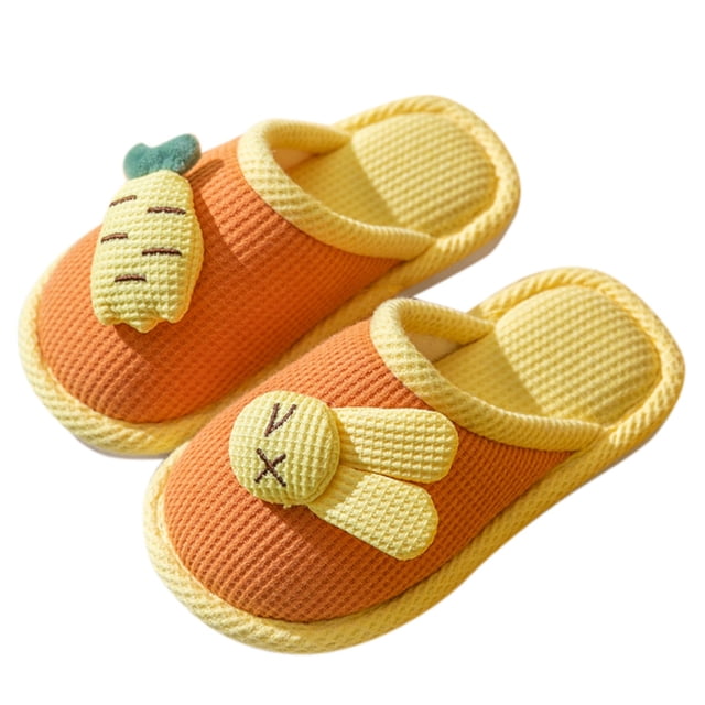 Girls Slippers Cute Cartoon Fuzzy Slippers with Strap Slipper Rabbit Slippers Comfortable Indoor Size 13 Girls Slippers Non Slip Slippers Kids Outdoor Footwear for Kids Animal Slippers