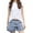 White, variant on Summer Hooded T-Shirts Womens Cap Sleeve Hoodies T Shirts Trendy Loose Casual Petite Tops Loungewear Blue, 2XL