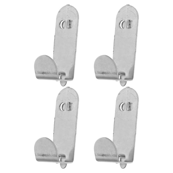 KALLORY 4-Pack Stainless Steel Kitchen Shelf Hooks, Food Bag Hangers for Pantry and Storage Organization