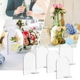 thumbnail image 4 of Paquete de 5 números de mesa de boda de acrílico con soportes, letreros de acrílico transparente en blanco Soporte de números de mesa para recepción Yuyangstore Tarjetas de lugar de acrílico transparente, 4 of 8