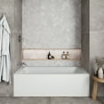 thumbnail image 2 of Streamline NAL-5320-WH 60 in. x 30 in. Acrylic Left-Hand Drain Alcove Bathtub in Glossy White With External Drain in Glossy White, 2 of 10