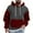 Mens Sweatshirts & Hoodies Red, variant on Mens Big & Tall Hoodies Fleece Lined Sweatshirts Plus Size M-4X Long Sleeve Pullover Plaid Printed Thermal Warm Hoodie Tops with Front Pocket