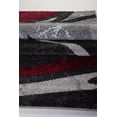 thumbnail image 5 of Spirals Abstract Pattern Area Rug Carpet in Red Grey Black, 8x11 (7'10" x 10'5", 240cm x 320cm), 5 of 5