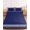 Blue, variant on Full Size Fitted Sheet Set - White Geometric 3 Piece Bedding Sets 16" Deep Pocket Fitted Sheet with 2 Pillowcases Black Greek Key Design Abstract Modern Art Brushed Microfiber Hotel Luxury Bed Sheets
