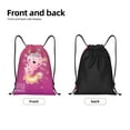thumbnail image 5 of Ratiio Cute Pink Axolotl A Print Drawstring Backpack Bag Sport Gym Sackpack Heavy Duty String Backpack for Men Women, 5 of 7