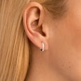 thumbnail image 4 of Xukmct 5 Pairs 14K Gold Plated Hoop Earrings 316L Stainless Steel Small Hoop Earrings for Women Men, Silver, 4 of 6