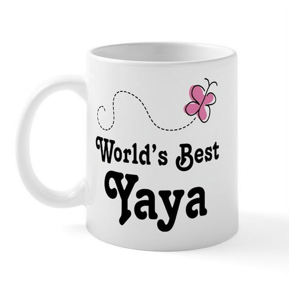 CafePress - Yaya (Worlds Best) Mug - 11 oz Ceramic Mug - Novelty Coffee Tea Cup