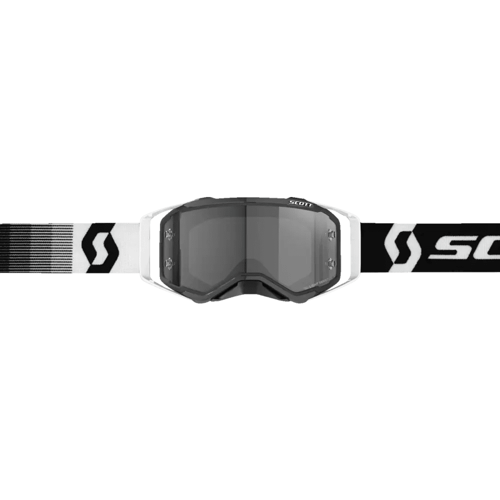 Scott Prospect Sand Dust LS Offroad Goggles Premium White w/Light Sensitive Gray Lens
