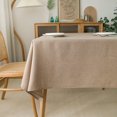 thumbnail image 1 of NLMUVW Natural Linen Tablecloth Rectangle Table, Burlap Farmhouse Table Cloth Water Resistant Decorative Dining Table Cover for Kitchen Party, 54 X 96 Inch, 1 of 13