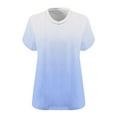 thumbnail image 6 of GERsome Women's Plus Size V Neck T Shirts Short Sleeve Summer Workout Tops, Sizes S-5XL, 6 of 6