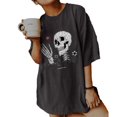 thumbnail image 1 of Women Oversized T-Shirt LooseTunic Tops Summer Short Sleeve, 1 of 6
