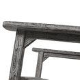 thumbnail image 4 of Oversized Light Gray Wooden Rocking Chair - Wide Seat Porch Rocker, Comfortable High Back for Patio, Living Room, Garden & Balcony Seating - Durable Fir Wood Design, 4 of 11
