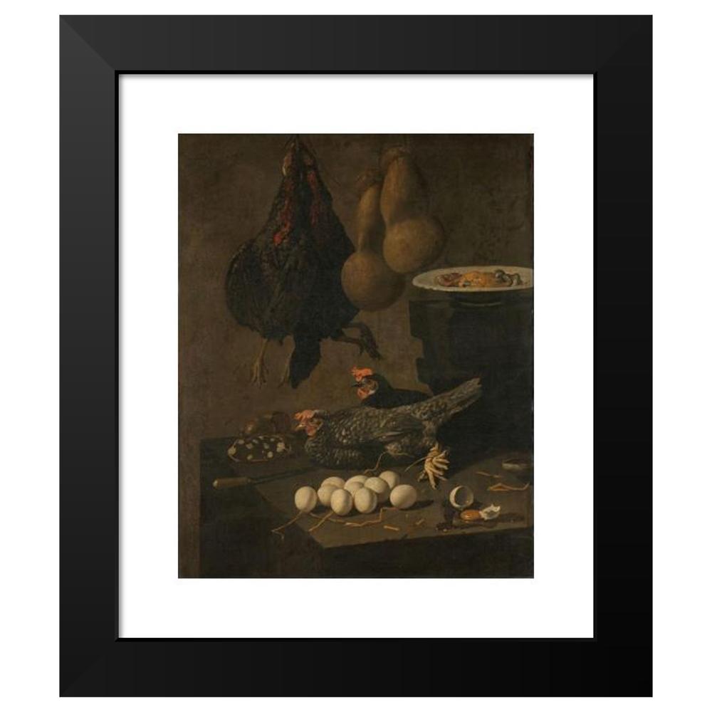 Giovanni Battista Recco 20x24 Black Modern Framed Museum Art Print Titled - Still Life with Chickens and Eggs (1640 - 1660) - image 2 of 5