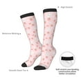 thumbnail image 6 of Haiem Rabbit And Peach Socks, Funny Novelty Crazy Design Cotton Socks Sports Socks Knee High Socks For Men, Women,1Pairs - Gift For Working Friends, 6 of 8