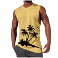 thumbnail image 3 of BRGZLK Mens Tank Top Summer Pullover Casual Beach Tropical Hawaiian Sleeveless T-Shirt Print Workout Muscle Gym Sports Round Neck Tees, 3 of 6