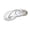 Silver, variant on Women's Metallic Strappy Thong Flat Sandals Open Toe Ring Dressy Slide Sandal Women's Metallic Strappy Flat Sandals Open Toe Dressy Summer Beach Flip Flop Sandals