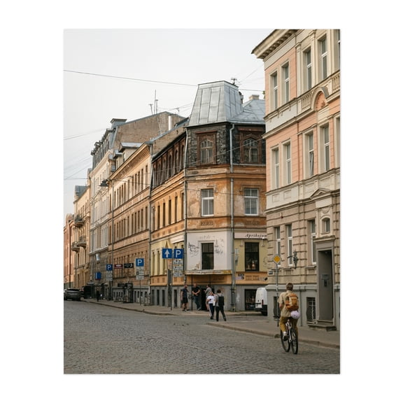 Dzirnavu iela, Riga 02 - Riga Riga Latvia Photography Unframed Wall Art Print 8 x 10 inches