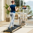 thumbnail image 4 of Costway Bureau Debout Mobile à Hauteur Réglable pour Ordinateur avec Roulettes et Repose-Pieds, Blanc, 4 of 10